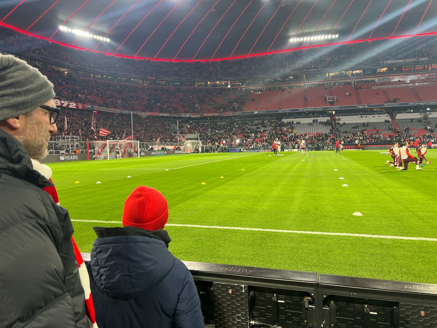 Florian beim FC Bayern München Spiel